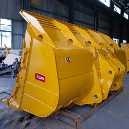 Teran Loader Buckets | Models BKT-G/H-SNR | Compatibility 980G/H/K/M & 988G/H Loaders | Bucket Widths 3-97" to 135.48" Inches | For Excavators