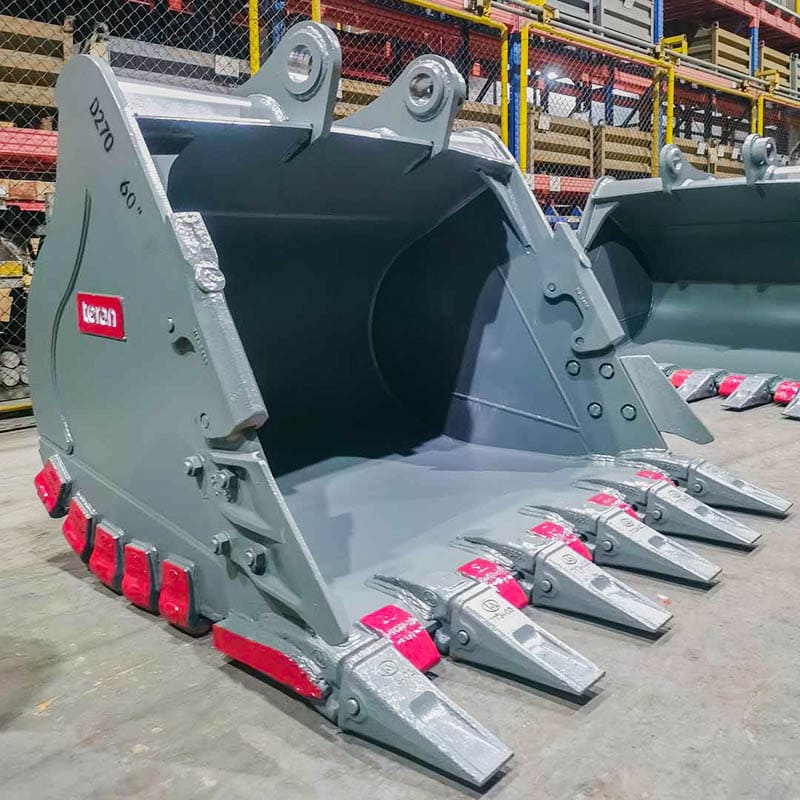 Teran Heavy-Duty Excavator Bucket | Model BKT-JD270 | 18" to 66" Inch Digging | Capacity 0.30 to 1.65 Cubic Meters | For Excavators