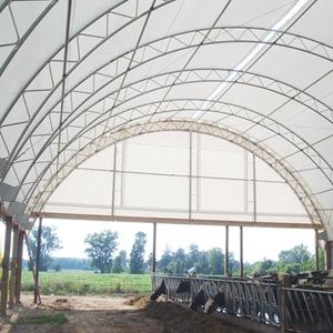 FarmTek ClearSpan HD BeefMaster Building System w/ White Cover