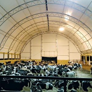 FarmTek ClearSpan HD BeefMaster Building System w/ White Cover