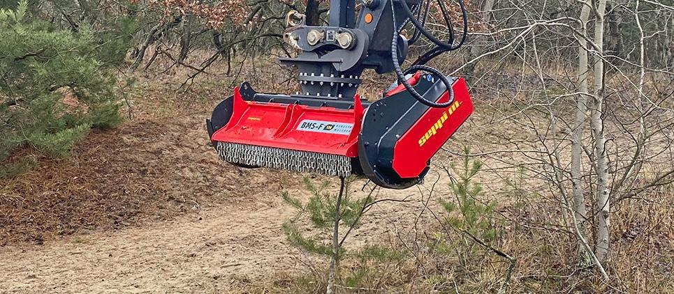 Seppi | Strong Forestry Mulcher | Knives & Carbides | Model BMS-F 125CC | 49" Working Width | Machine Size 9 To 20 Ton | For Excavators