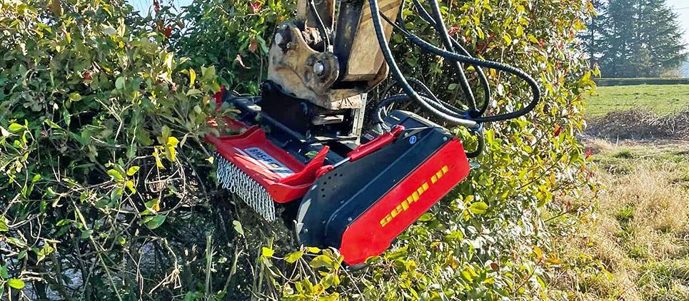 Seppi | Strong Forestry Mulcher | Knives & Carbides | Model BMS-F 125CC | 49" Working Width | Machine Size 9 To 20 Ton | For Excavators