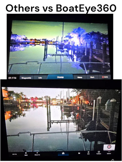 BoatEye360 C‑1080 Full‑Color Night Vision Camera | 1080p HDMI + Analog | 6" Stainless 316L | For Boats