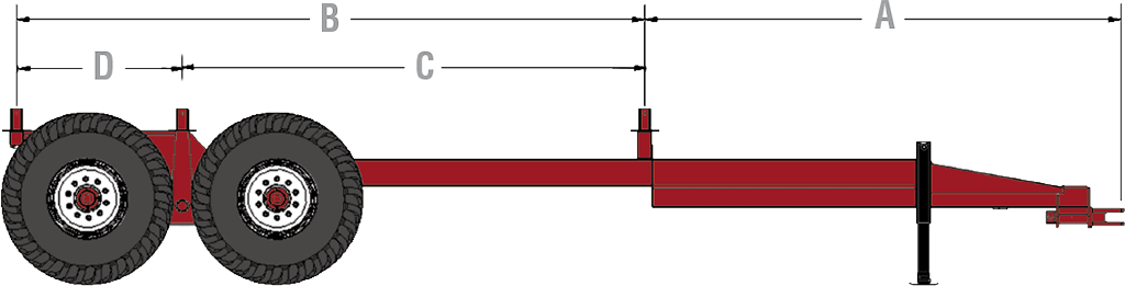 Horst Wagons Trailer Chassis | Model TR-505 | Capacity 20 Tons | Spindles Diameter 3" inches