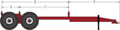 Horst Wagons Trailer Chassis | Model TR605 Series | Capacity 24 Tons | Spindles Diameter 4" inches