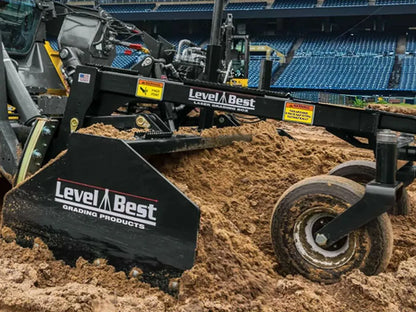 Level Best Laser Grading Scraper | Model PD84 | Width 84" | 15–25 GPM | For Skid Steer & Compact Track Loader
