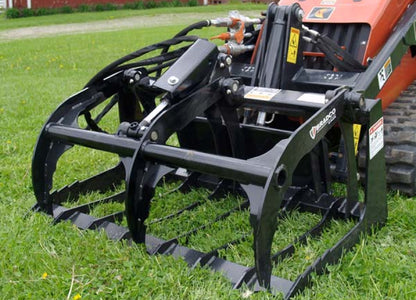 Paladin Brush Grapple | Working Width 72"–84" | Severe-Duty Open Bottom | 15-20 GPM | For Skid-Steer Loaders