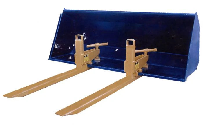 Sundown Clamp-On Bucket Forks & Stabilizers | Model BF & BFS Series | Fork Length 32" To 49" | Capacity 1,000 To 6,000 lb | 8 To 30+ GPM | 20 To 100+ HP | For Tractor & Loader