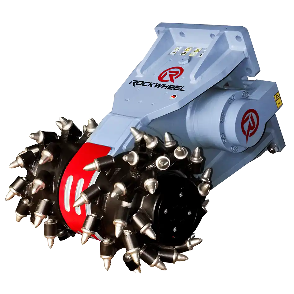 RockZone Rock and Concrete Grinder Attachment | Models G50, G60 & G125 | Width 41" To 59" | 40 To 150 Ton | For Excavators