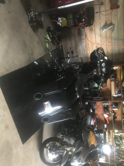 Black Widow Air/Hydraulic Motorcycle Lift Table Wide | Model BW-1500AO-V2-MC | Platform Size 78" x 47" | Capacity 1,500 lb | For Street, Touring & Cruiser Motorcycles