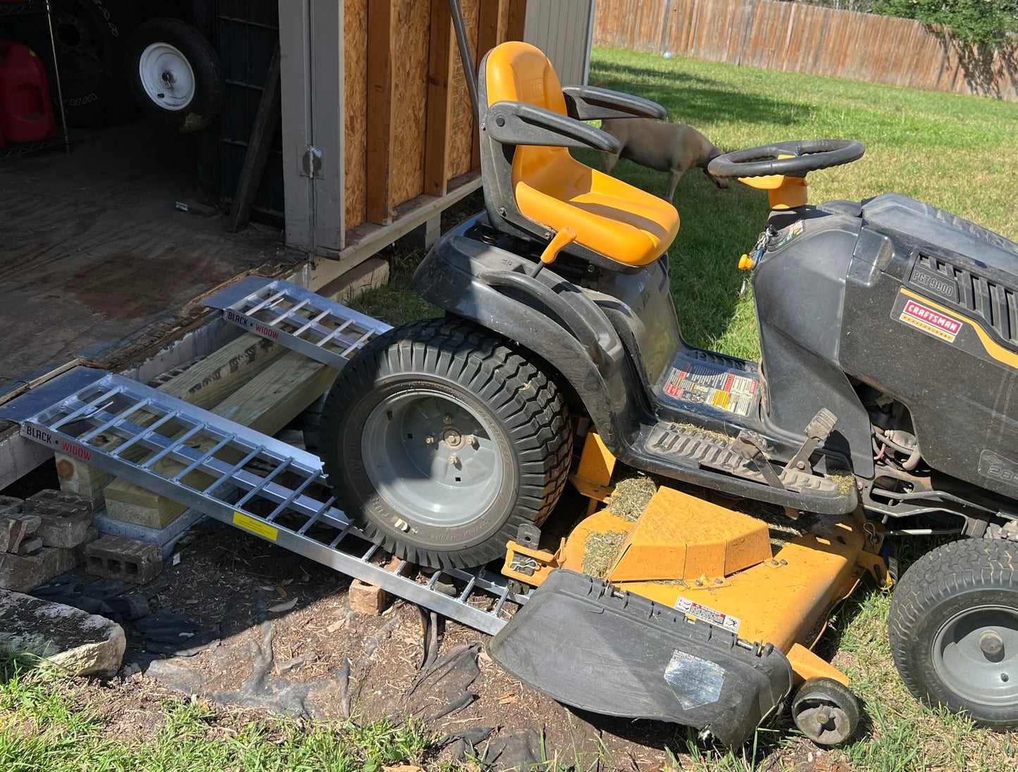 Black Widow Aluminum ATV UTV Trailer Ramps | Model S-4816-2000-2 | Size 4' L x 15.25" W | Capacity 2,000 lb | Horsepower 4 To 90+ HP | For ATV & UTV Loading