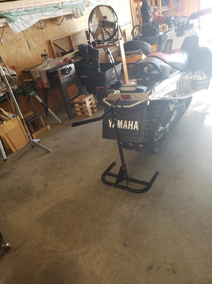 Black Widow Black Ice Heavy-Duty Snowmobile Track Stand & Lift | Model SNO-1512 | Base Size 23" x 21" | Capacity 600 lb | For Most Snowmobiles