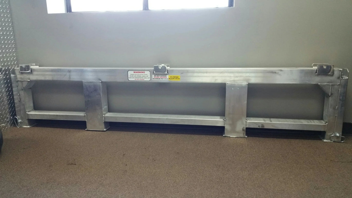 Heavy Duty Ramps Aluminum Load Leveler Bridge | Model 20-04-101-26-LL | Size 5" L x 100-7/8" W x 26" H | Capacity 20,000 lb. | Horsepower 23 HP | For 26" Drop Step Deck Trailers