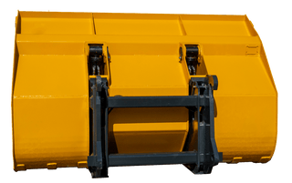 NM Attachment High Dump Bucket | Model HD Series | Widths 84"–102" | Machine Class 100–150  | Machine Size 12,000–30,000 lbs | For Wheel Loaders