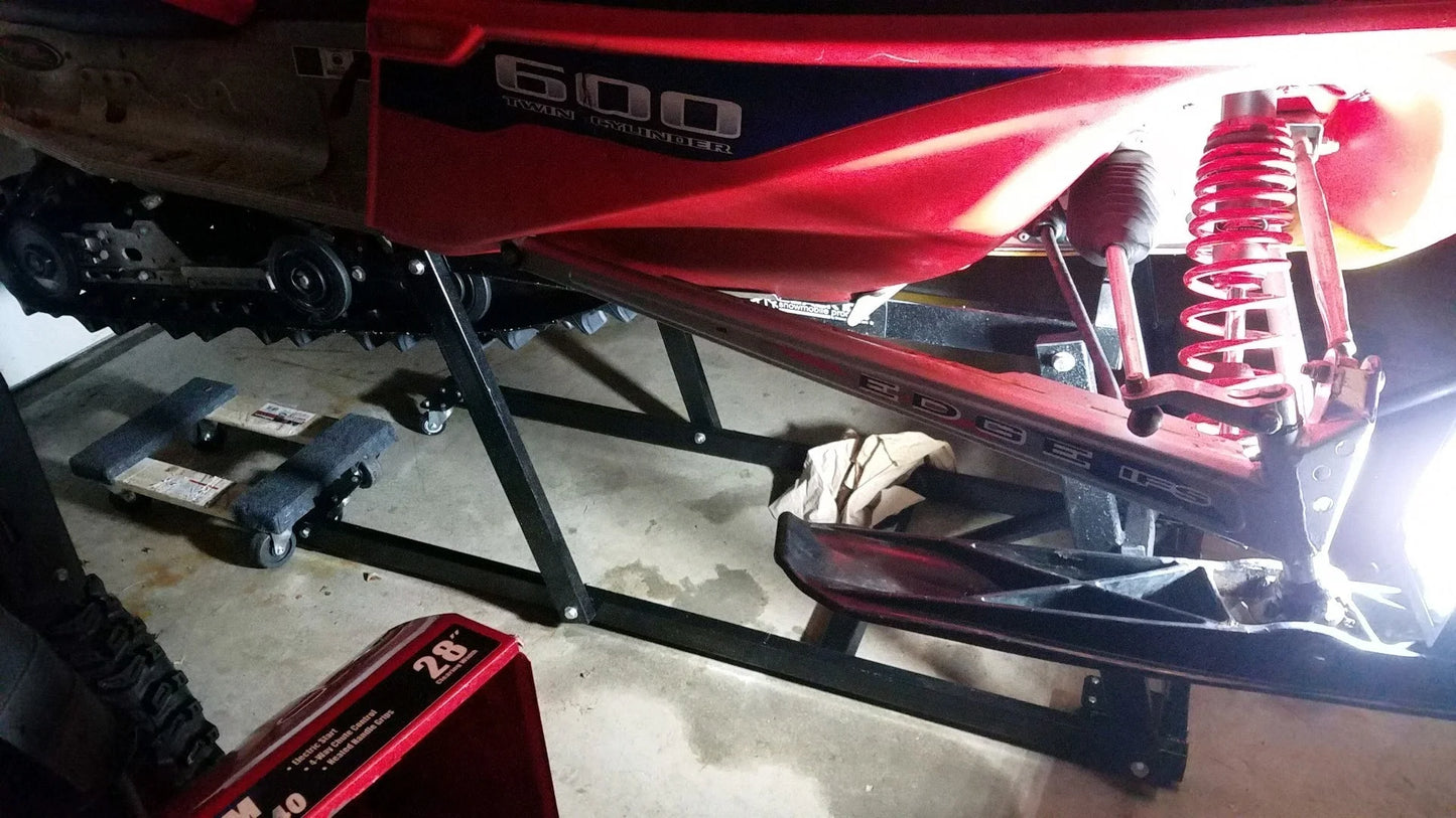 Black Widow Black Ice Snowmobile Lift | Model SNO-1508 | Lift Height 25" | Capacity 700 lb | For Snowmobile Maintenance & Storage
