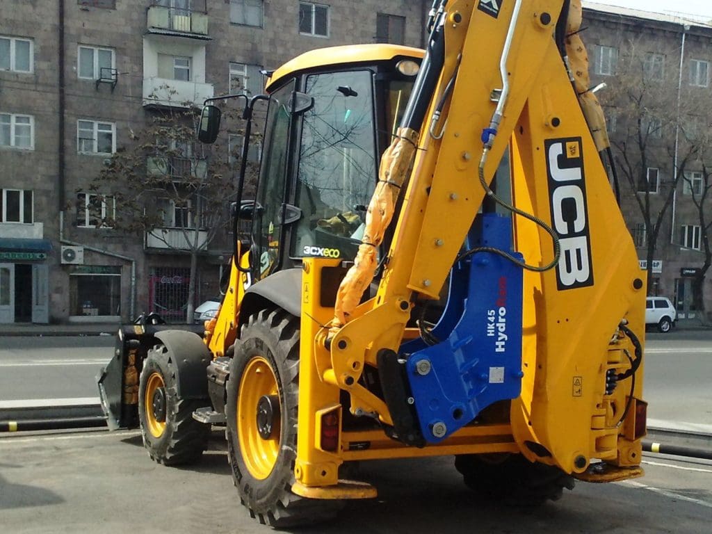 HydroRam HK Series Loader Backhoe Hydraulic Hammers | Overall Length 70.4" & 72.2" | For 3.9-14.3 Ton Loader Backhoes