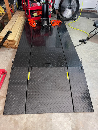 Black Widow Pneumatic Motorcycle Lift Table | Model BW-1000A | Platform Size 78.75" x 24" | 90 To 100 PSI Air | For Touring, Cruiser & Sport Bikes