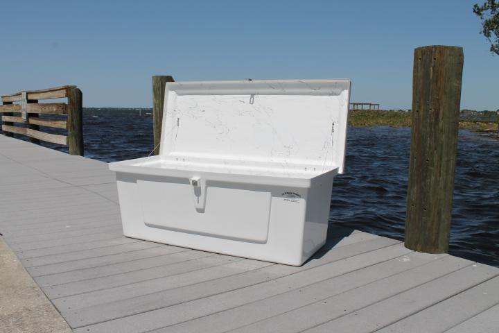CM Marine Dock Box Mounting Brackets | 17” & 22” Depth | TIG‑Welded Marine Aluminum | Universal Dock & Seawall