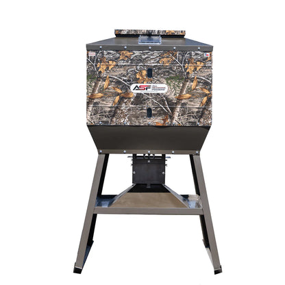 ASF Corn Pro Realtree Camo Deer Feeder | Width 42" inches | Height 60" & 74" inches | Capacity 600 & 1,000 Lbs