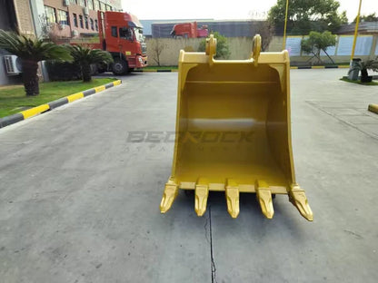 Bedrock Attachments Standard-Duty Bucket | Model 48in SD | Width 48-Inch | Capacity 1.3 CU M | Machine Size 25-30 Tons | For Excavators CAT 325B L, 325C, 330B L