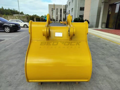 Bedrock Attachments Standard-Duty Bucket | Model 48in SD | Width 48-Inch | Capacity 1.3 CU M | Machine Size 25-30 Tons | For Excavators CAT 325B L, 325C, 330B L