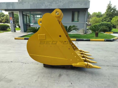 Bedrock Attachments Standard-Duty Bucket | Model 48in SD | Width 48-Inch | Capacity 1.3 CU M | Machine Size 25-30 Tons | For Excavators CAT 325B L, 325C, 330B L