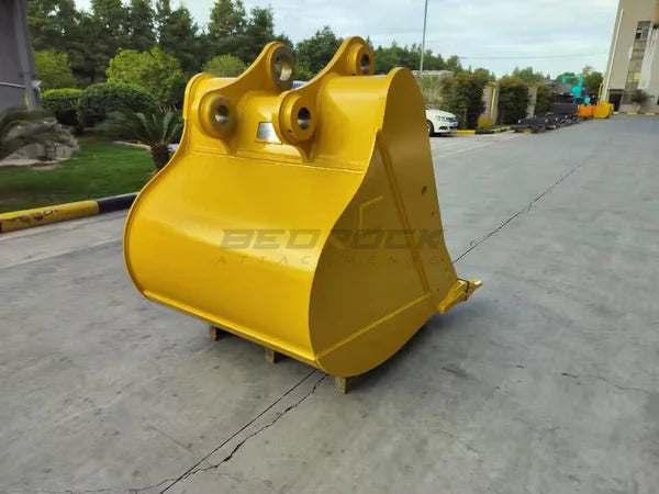Bedrock Attachments Standard-Duty Bucket | Model 48in SD | Width 48-Inch | Capacity 1.3 CU M | Machine Size 25-30 Tons | For Excavators CAT 325B L, 325C, 330B L