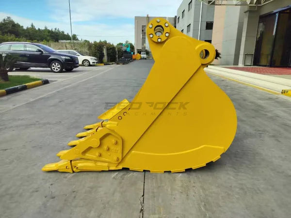 Bedrock Attachments Heavy-Duty Bucket | Model 48in HD | Width 48-Inch | Capacity 1.33 CU M | Machine Size 24-30 Tons | For Excavators CAT 320 ZBN