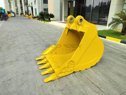 Bedrock Attachments Heavy-Duty Bucket | Model 48in HD | Width 48-Inch | Capacity 1.33 CU M | Machine Size 24-30 Tons | For Excavators CAT 320 ZBN