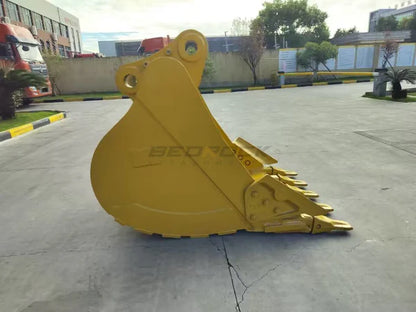 Bedrock Attachments Heavy-Duty Bucket | Model 48in HD | Width 48-Inch | Capacity 1.33 CU M | Machine Size 24-30 Tons | For Excavators CAT 320 ZBN