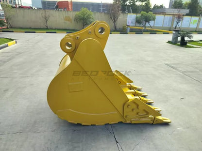 Bedrock Attachments Heavy-Duty Bucket | Model 48in HD | Width 48-Inch | Capacity 1.33 CU M | Machine Size 24-30 Tons | For Excavators CAT 320 ZBN