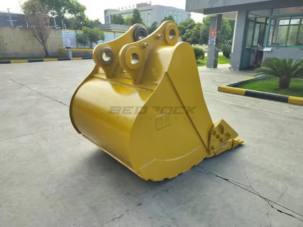 Bedrock Attachments Heavy-Duty Bucket | Model 48in HD | Width 48-Inch | Capacity 1.33 CU M | Machine Size 24-30 Tons | For Excavators CAT 320 ZBN