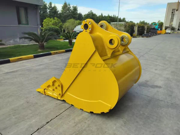 Bedrock Attachments Heavy-Duty Bucket | Model 48in HD | Width 48-Inch | Capacity 1.33 CU M | Machine Size 24-30 Tons | For Excavators CAT 320 ZBN