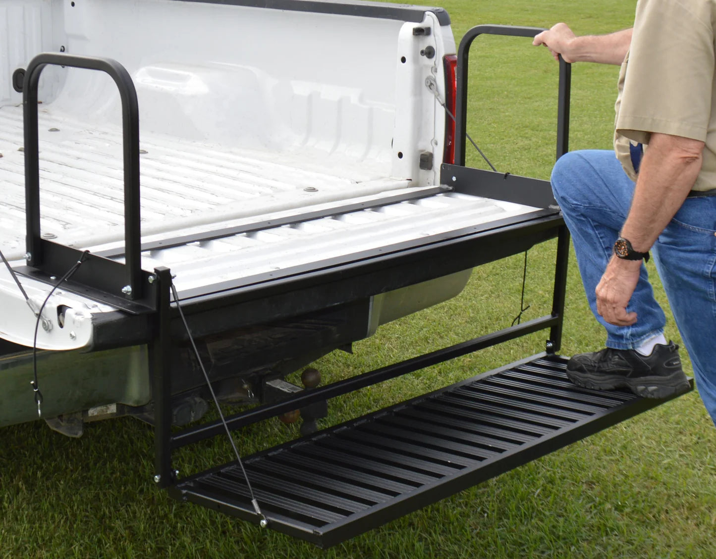 Great Day | Truck N’ Buddy Magnum | Model TNB3000MB | 58" Wide Platform | Capacity 400 lb | Aircraft Aluminum Platform | For Full-Size Pickup Trucks