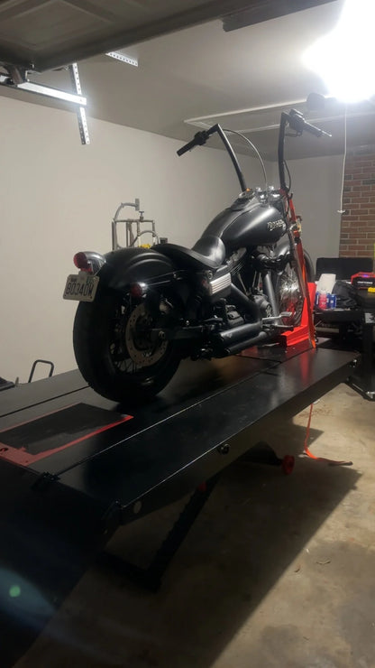 Black Widow Pneumatic ProLift Motorcycle Lift Table with Center Jack | BW-PROLIFT-HDXW | 48" Wide Platform | 1,500 lb. Capacity | For Motorcycle Repair