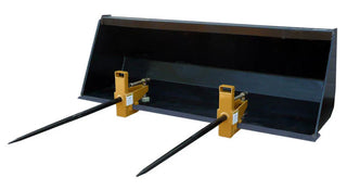 Sundown Clamp-On Bale Spear | Model CBS-3000 & BFS-4000 | Adjustable Width 27" To 45" | 3000 lb Capacity | 30 To 75 HP | For Tractor