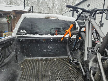 Black Widow Motorcycle Tie-Down Rack for Pickups | Model MC-BEDRACK-V2 | Width Up To 73" | Secures 2 Bikes | For Street, Cruiser & Dirt Bikes