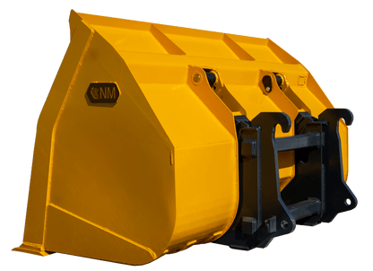 NM ATTACHMENT HIGH DUMP BUCKET WITH BOLT ON CUTTNG EDGE 5" YARD FOR WHEEL LOADER