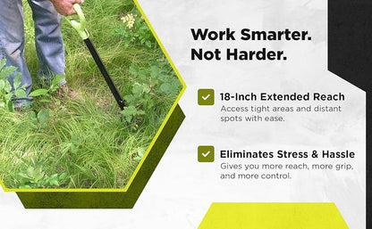 Brush Grubber™ Handy Grubber | Model BG‑14 | Handle Length 18" Extended Reach