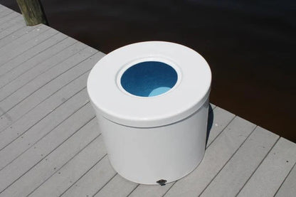 RIO MARINE CUSTOMS | Fiberglass Livewell | Model CMLW50 | 26.5" D x 24" H | 50 Gallon Capacity | For Fishing Enthusiasts