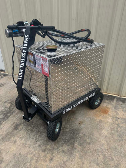 Smart Ass Fuel Mule Flatlander | 70 Gallon | Width 30" | Motor 750W | Motorized Electric Gas Caddy