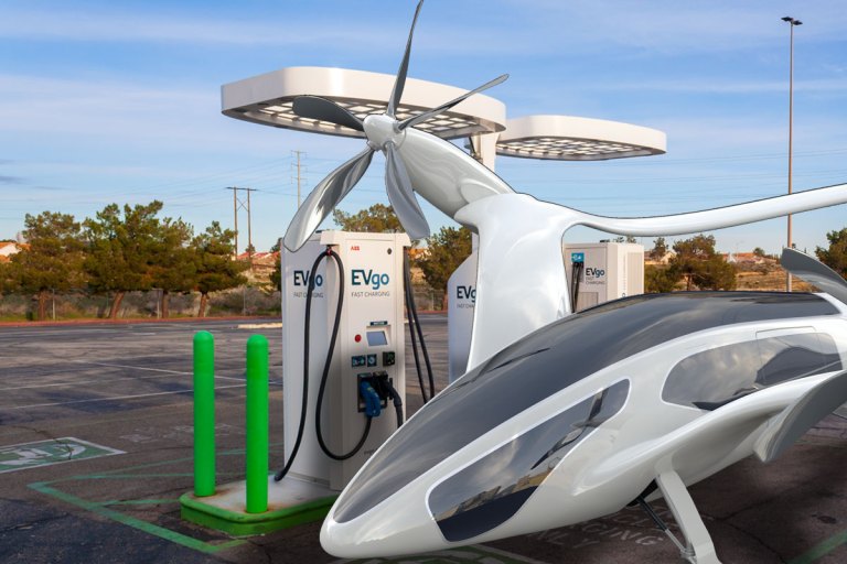 AeroAuto eTVOL UAMV’s Flying Car EV Charging Stations