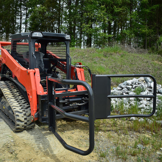 CID 90" Hay Bale Squeezer Attachment | For Skid Steer