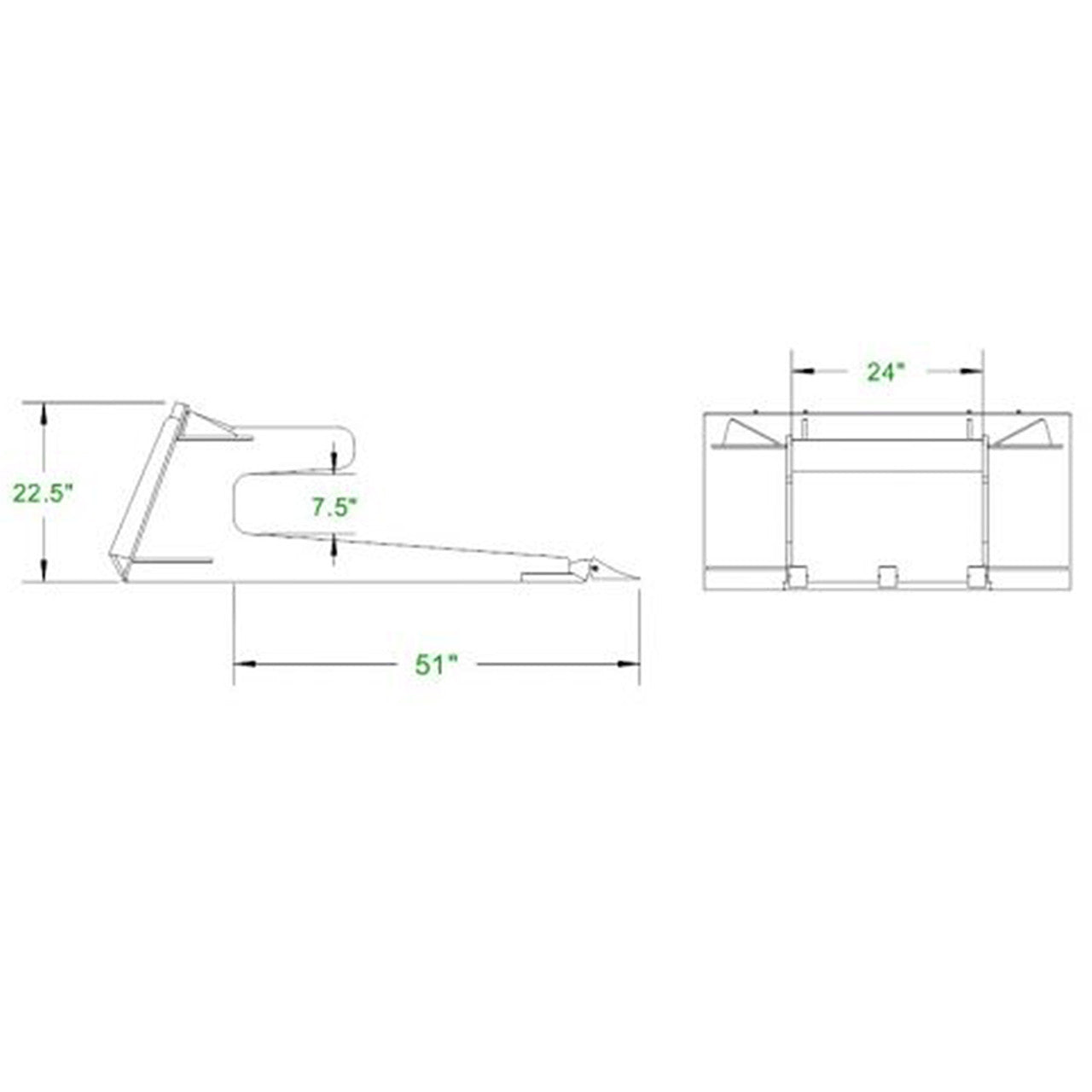 CID 625 LBS CONCRETE CLAW WITH TOP & BOTTOM PLATES FOR SKID STEER