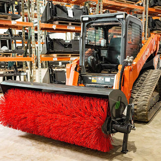 CID X-Treme Duty Broom Hydraulic Angle Attachment | Working Width 48" to 96" | 10-25 GPM | For Skid Steers