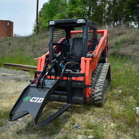 CID Pallet Fork Grapple With Adjustable Tine | 48"-72" Width | For Skid Steer