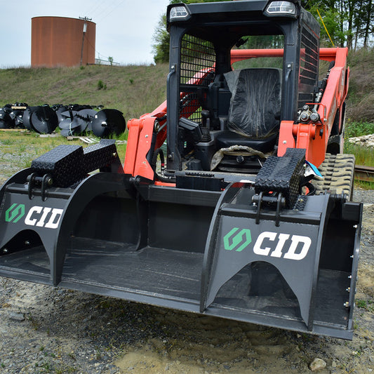 CID X-Treme Grapple Bucket | 66" to 96" Width | 65HP | For Skid Steer