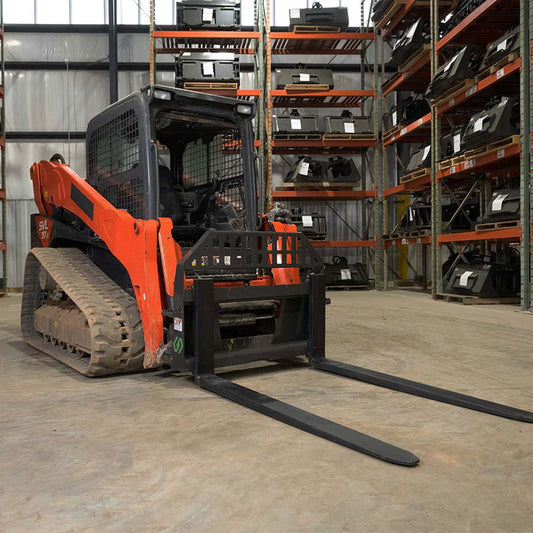 CID X-Treme Duty Hydraulic Pallet Forks & Frame | Width 48", 60" & 72" inches | Tine Thickness 1.38" inches | For Skid Steer