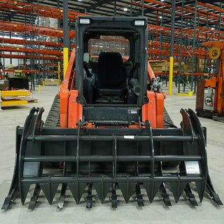 CID X-Treme Duty Grapple Rake | Width 63" To 96" | 15-30 GPM | For Skid Steers