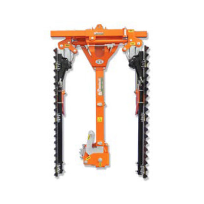 Rinieri Double Trimmr With Sickle Bar CRL Tower 2-I With Hoses | 59"-83" Cutting Width for Tractor